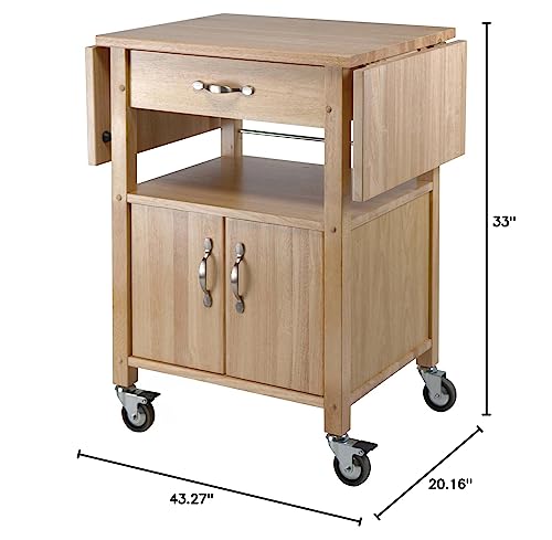 Winsome Wood Drop-Leaf Kitchen Cart #TOP4