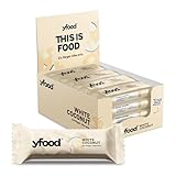 yfood Barre Coconut & White Chocolate, délicieuse barre protéinée sans sucres ajoutés, THIS IS FOOD, 14 g de protéines, 25 vitamines et minéraux
