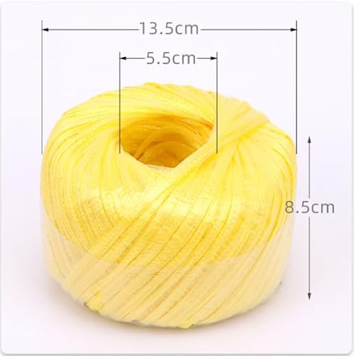 Polyester Nylon Plastic Rope Twine, Household Bundled for Packing Gardening Craft,20 MM Width and 100m Length (Red)