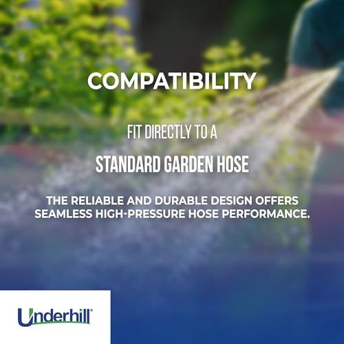 image for Underhill Precision Cyclone Garden Water Hose Nozzle with High Flow Co