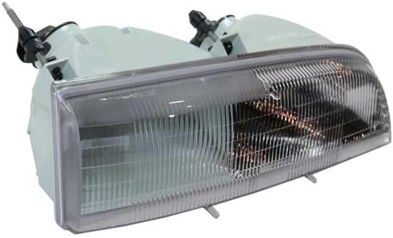 Compatible with 89-93 Ford Thunderbird Tbird Headlight Headlamp Head Light Lamp with Bulb Right Passenger Side