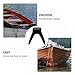 VANZACK Boat Trailer Bow Rubber Bow V Shape Blocks Black Bow Stop Trailer Accessories for Ski Boat Fishing Boat Sailboat Trailer