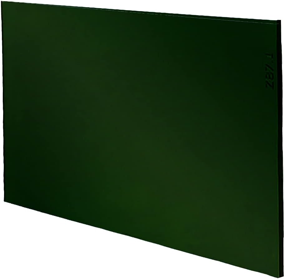 Green Welding Lens | Large 4.5 x 5.25 Glass, Multiple Filter Shades, ANSI & CSA Certified - 1 Pack