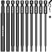 TLEEP 10 Pieces 1/4 Inch Hex Head Allen Wrench Drill Bit Set Screwdriver Socket Bits with Magnetic Tips for Ikea Type Furniture(100mm S2 Steel 5/64 inch to 5/16 inch)