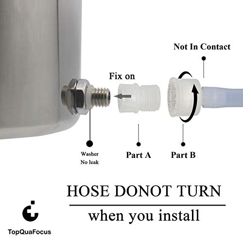 Topquafocus Stainless Steel Enema Bucket Kit For Colon Cleansing Reuseable Enema Kit - Suitable For Coffee, Water And Gerson Therapy Oganic Home Coffee Enema Bucket Non Toxic 2 Qt #TOP3