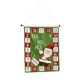Advents-Countdown – Süßes Design, Gut Verarbeitet, Langlebige Materialien, Gute Handwerkliche Nähte, Weicher Stoff, Behalten Sie Den Überblick Über Die Verbleibenden Weihnachtstage.