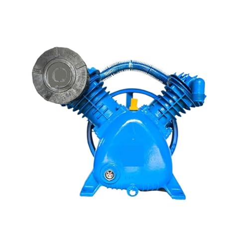 Image of Mini Cylinder, Blue 5.5Hp 175Psi V Type Twin Cylinder Air Compressor Pump Head Double Stage 800Rpm Stroke