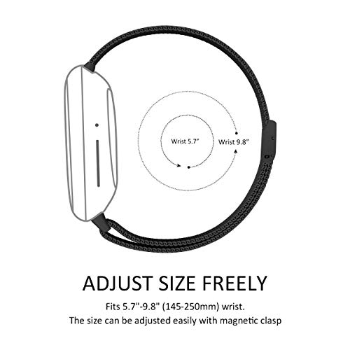 Banda de acero inoxidable compatible con Fitbit Sense/Versa 3 miniatura 4