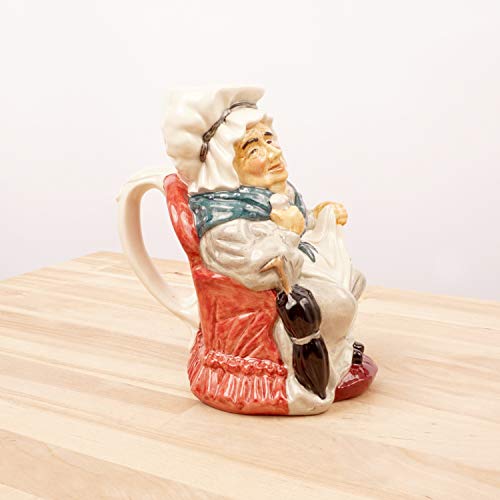 Restored by UKARETRO Roy Kirkham Toby Jug - Sarah Gamp - Hand Painted || Vintage || Roy Kirkham Pottery || Made in Staffordshire England