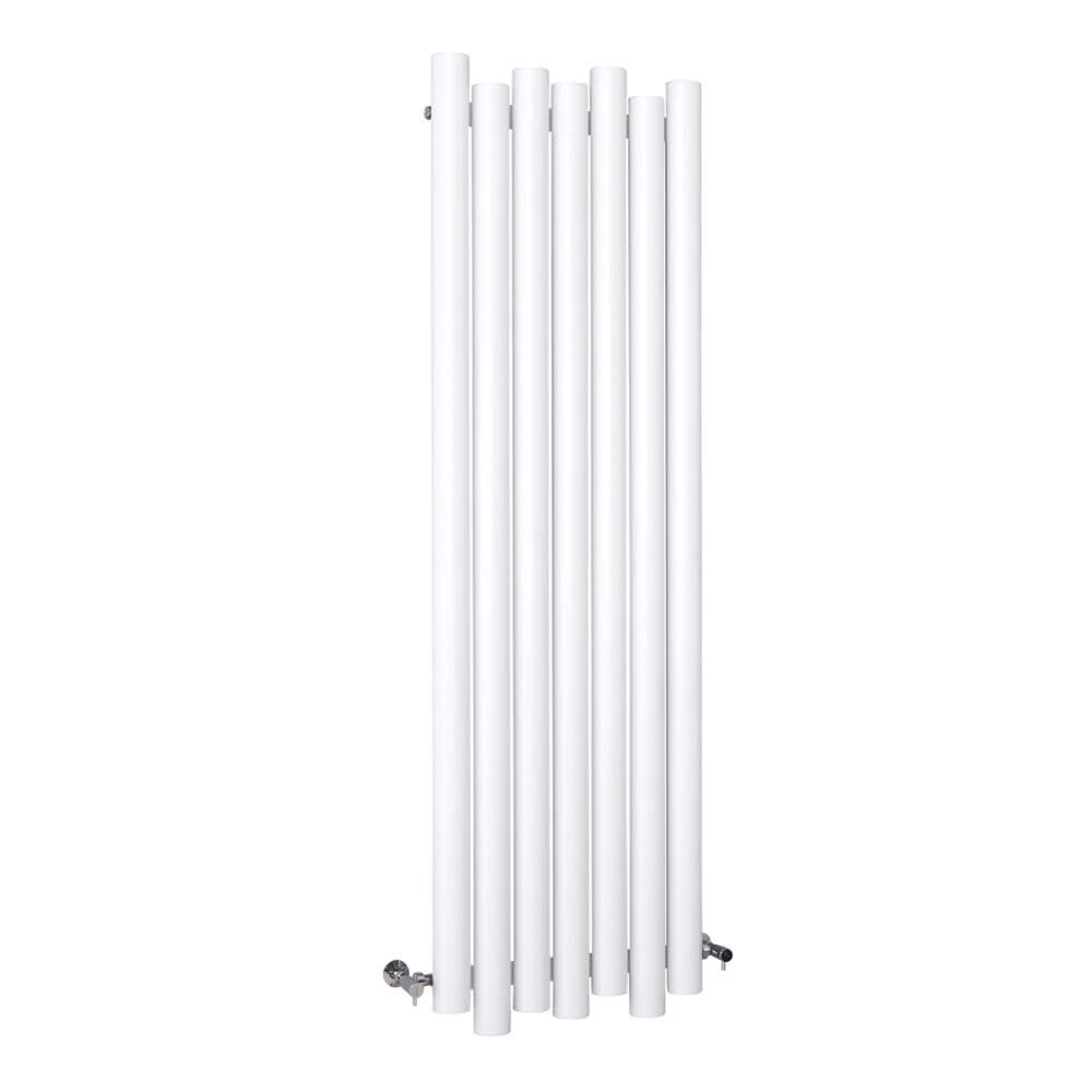 Milano Motus White Vertical Staggered Panel Aluminium Radiator - 1800mm x 550mm