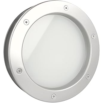 MLS 250mm Aluminium Door Porthole B4000 Matt Glass Silver