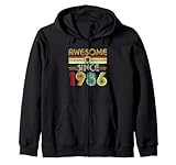 Photo Gallery awesome since 1986 classic year birth of birthday vintage felpa con cappuccio Photo Gallery awesome since 1986 classic year birth of birthday vintage felpa con cappuccio