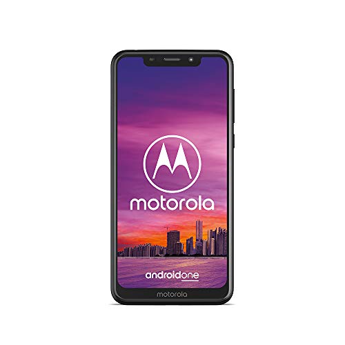 moto one Smartphone (14,98 cm (5,9 Zoll), 64 GB interner Speicher, 4 GB RAM, Android one ) Schwarz, inkl. Schutzcover