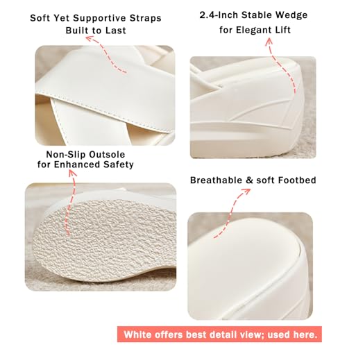 ailishabroy Wedge Sandals Women Dressy: Platform Open Toe for Summer2