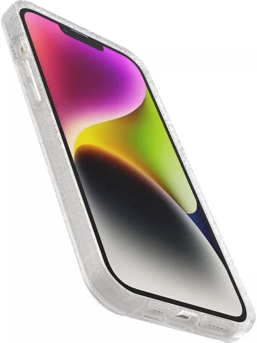 OtterBox iPhone 14 Plus Symmetry Series+ Case - STARDUST (Clear/Glitter), ultra-sleek, snaps to MagSafe, raised edges protect camera & screen - Image 4