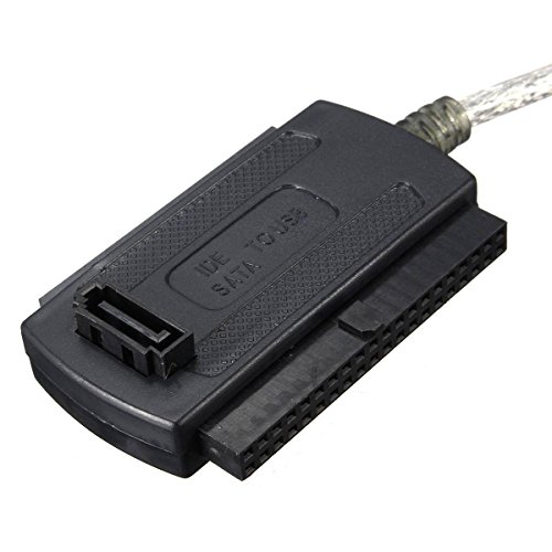 Cable adaptador USB 2.0 a IDE SATA 2.5/3.5 HDD negro miniatura 5
