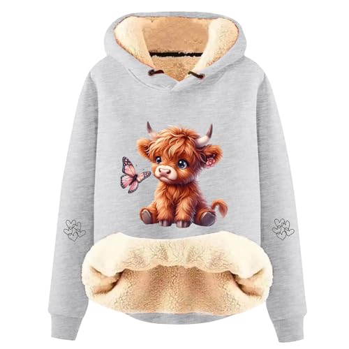 Sweat à capuche contre le froid vêtement polaire doux pour femme