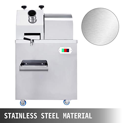 image for BestEquip Sugarcane Press Electric 3 Rollers 304 Stainless Steel Rolle