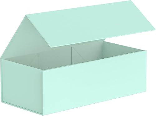 Miniatura 8 de MONDEPAC Caja de regalo de 12 x 6 x 4 pulgadas con tapa de cierre magnético, caja de regalo para regalos de dama de honor, caja de regalo magnética