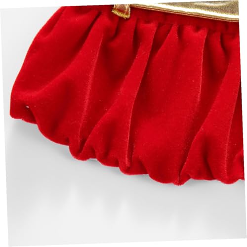 Disfraz navideño rojo para perros talla L miniatura 6