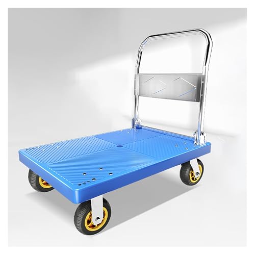 Chariot à roulettes silencieux avec plateau antidérapant en acier