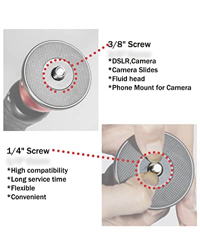 Ifootage Cobra 3 Base,Low Profile Minipod,Desktop Tripod,Vertical Payload 6Kg,Height 5.7”~10.24”(14.5~26Cm),Top Plate For Monitor,Phone Holder Clip,Mini Ball Head,K5 Fuid Headled Flash #TOP2