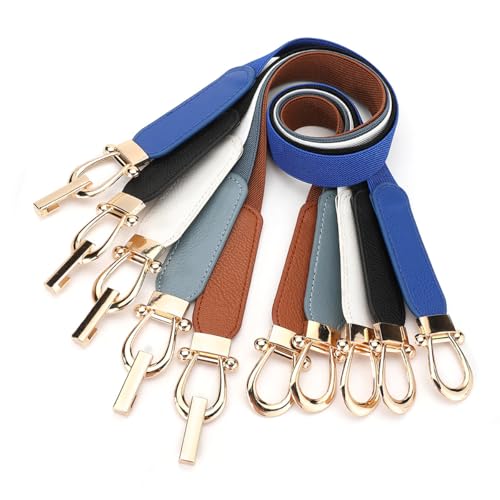 Women's Elastic Waist Belt - Vintage Adjustable Double Button Elastic Waist Cincher for Dresses Shirts Tops4