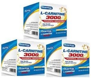 quamtrax Nutrition – Pack 2 + 1 l-carinitina 3000 20 vials 25 ml Taste Orange quamtrax – pack-l-carnitina-quamtrax