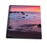 8 x 8 inches spiral bound glossy hard covered 9/16 inch twin loop wire binding spine 50 unlined pages, 8 x 7.75 inches - page thickness is 80lb text Acid free blank bright white non-coated paper Pages lay flat when book is opened