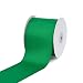 Creative Ideas 3" Inch Solid Grosgrain Ribbon, 25 Yards, Emerald Green, 25 yd,