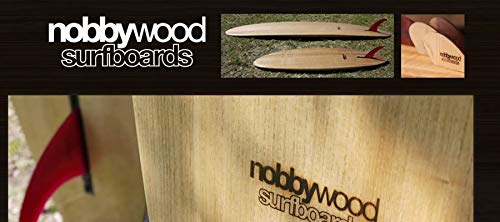 Amazon | nobbywood （ノビーウッド）surfboards FIN [WOOD