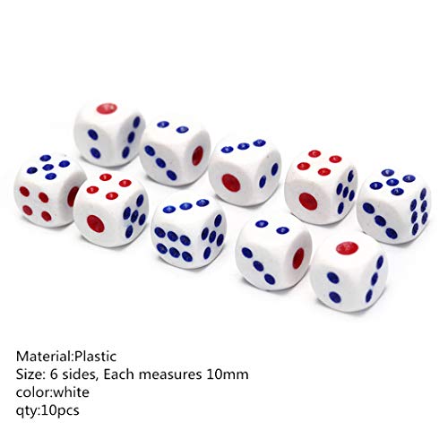 13" Jumbo Inflatable Dice, 2Pack Outdoor Fun Giant Inflatable Dice Set And 12Mm 10Pcs Dice For Indoor And Outdoor Broad Game, Ludo And Pool Party #TOP2