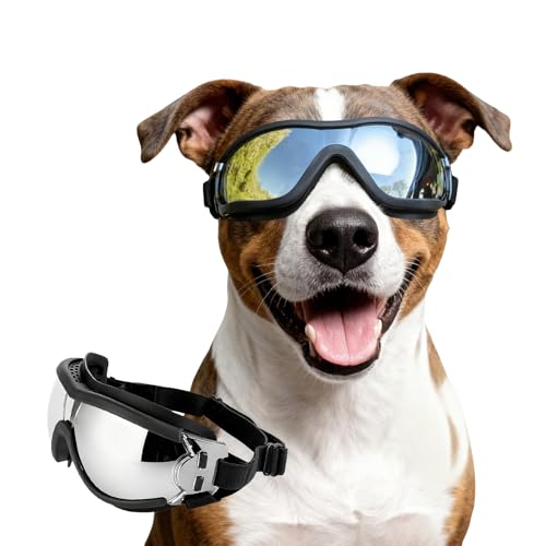 NAMSAN Dog Goggles Medium to Large Breed, Anti-UV...
