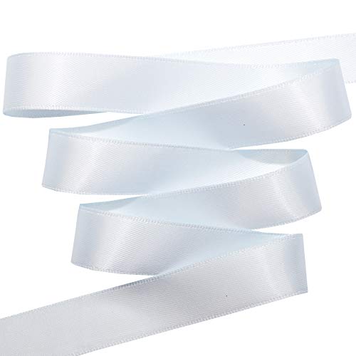 Image of Morex Ribbon 08816 /50-303 Double Face Satin Ribbon, 3 /8 inchx 50 Yd, Blue Vapor