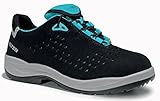 ELTEN Sicherheitsschuhe IMPULSE Lady Aqua Low ESD S1P, Damen, sportlich, leicht, schwarz/aqua, Stahlkappe - Größe 40