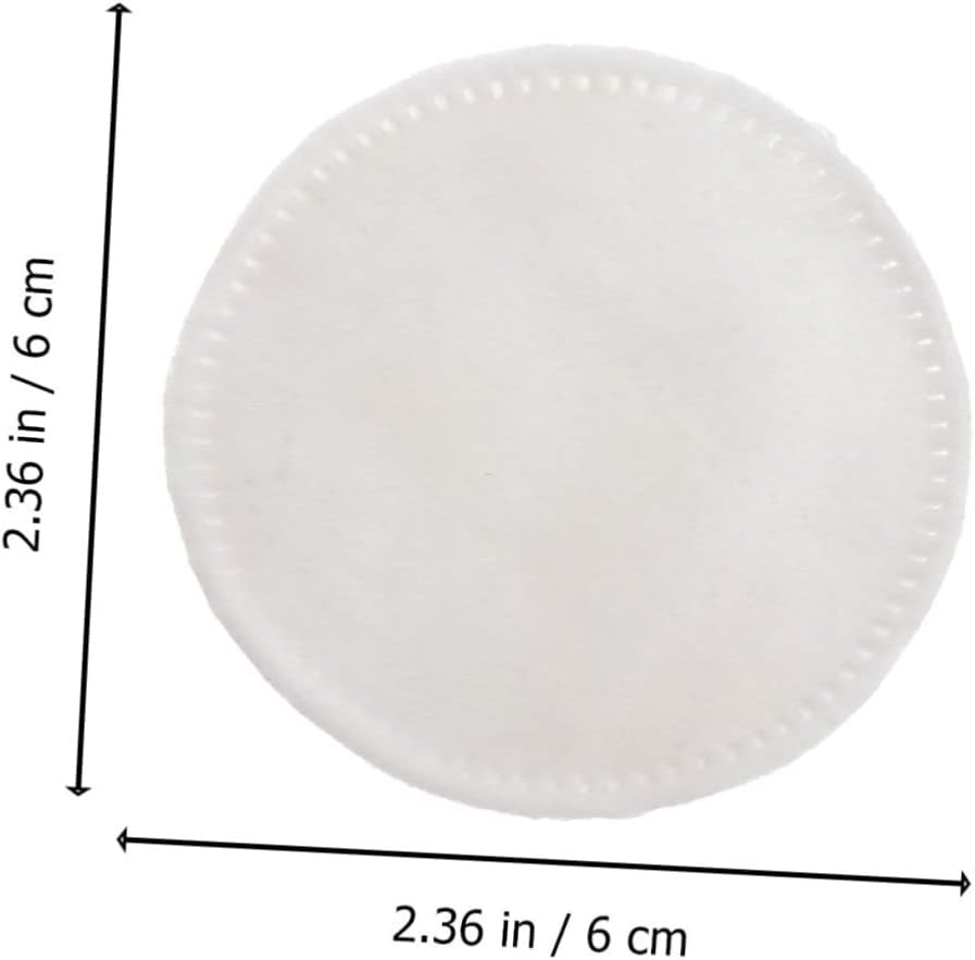 NOLITOY 300 Pcs Thickened Triple Layer Cotton Rounds for Face Makeup Removal Skin Friendly for Cleansing Lightweight Disposable Facial Cotton Pads