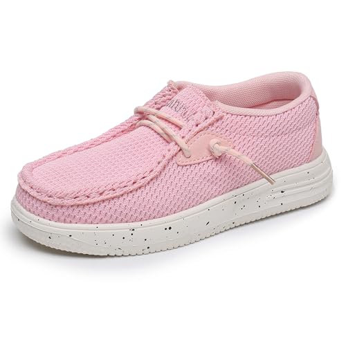 Image of Ahannie Kids Slip On Loafers, Boys Girls Casual Dress Shoes | Lightweight comfort,breathable,school or everyday wear