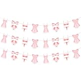 Lingerie Bachelorette Party Banner Rose Gold Lingerie Shower Party Decor Underwear Bridal Shower Decor for Women Bachelorette Party Bridal Shower Hen Party Supplies