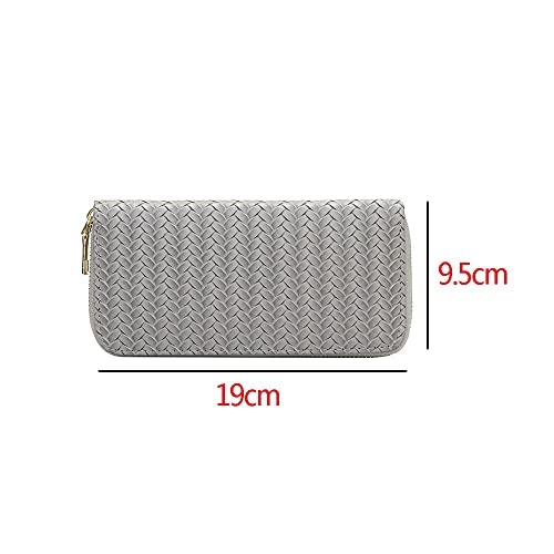 Zipper Wallet Coin Wallet PU Wallet Clutch Handbag Wallet bag Long Large Capacity Money Pocket WalletBlack2