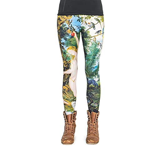 cosey - Farbige Motiv Leggings (Einheitsgröße) - (Adam & Eva)