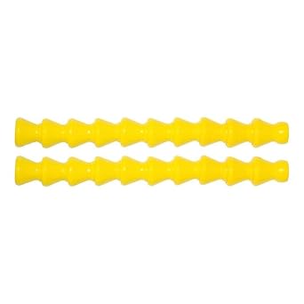 Loc-Line Acid Resistant Coolant Hose Component, Yellow Polyester, Segment, 5-3/4" Length, 1/4" Hose ID Pack of 2