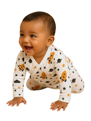 Image of The Mom Store Baby Romper Jabla Style For Boys And Girls | Cotton | Soft Infant Bodysuit | Trendy Stylish Sleepwear For Newborn Baby | Printed | Unisex Comfortable Everyday Baby Wear