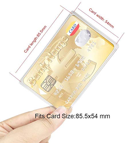 Image of flying CLOUDS Unisex Synthetic Card Sleeve (Transparent, Pack of 50)
