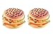 SOFFICIOSO Set 2 Pezzi Giocattolo Animali MOD. Food Hamburger Durevole per Cani E Gatti
