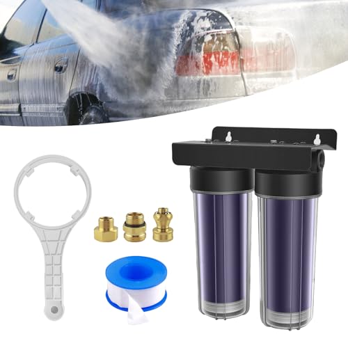 GEVINFA Spotless Water System for Car Wash,Portable Deionized Water Car Wash System - Spotless Shine Without Wiping, Professional Grade Resin Filter for RV, Motorcycle, Boat & Glass