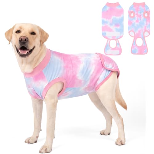 Image of cyeollo Dog Surgery Recovery Suit, Surgical Onesie for Female & Male Dogs | Prevents Licking, Cone Alternative, Ideal After Spay & Neuter, Protects Surgical Wounds, Easy Potty Access, 4-Way Stretch