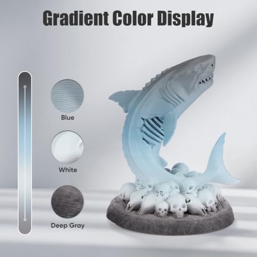 Image of ERYONE Matte PLA Lite Rainbow 3D Printer Filament, Mist Color Changing Filament 1.75mm, Multicolor PLA for 3D Printing, Gradient 1KG Spool (2.2 lbs) Fit Most FDM Printers