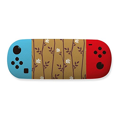 Étui de rangement pour lunettes avec motif floral et feuilles chic et durable