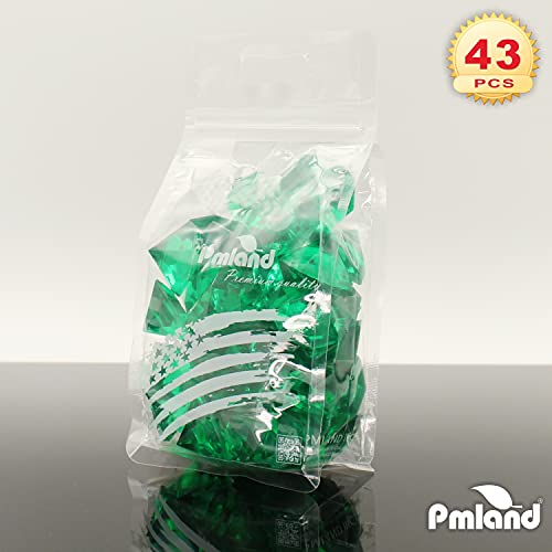 PMLAND Green Fake Diamond Gems – 43 PCS Large 25 Carat Acrylic Crystal Gemstones for Table Scatter, Vase Fillers, St Patrick’s Day Decor, Wedding Centerpieces, Party Decorations & Treasure Hunts - Thumbnail 7