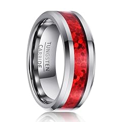 Silver with Red Inlay